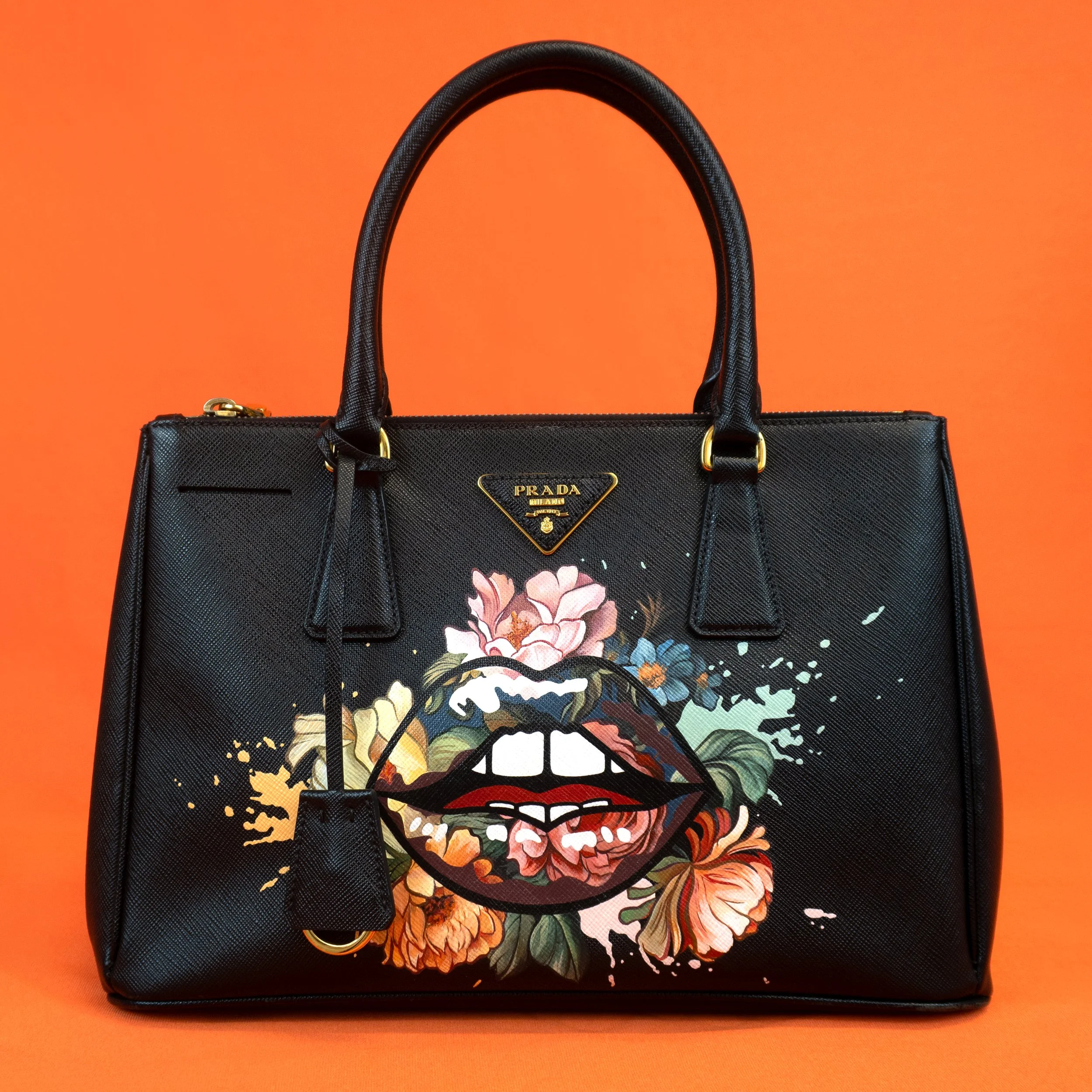 Prada two way tote bag clearance